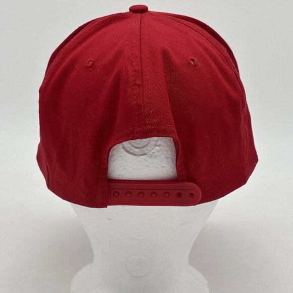 Vintage Calgary Flames SnapBack Hat Triangle Design Logo Wool Blend Cap 80s NHL - Picture 7 of 11